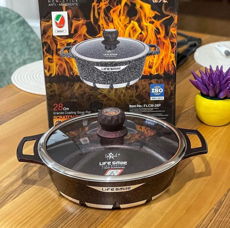 قابلمه لایف اسمایل ده پارچ گرانیت طرح جدید